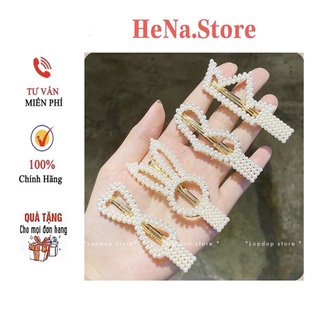 Kẹp tóc ngọc trai công chúa rất xinh - kẹp tóc đính đá hạt châu nhân tạo