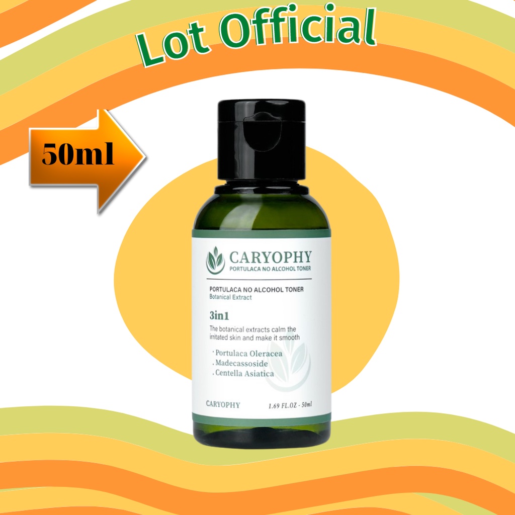 Toner cho da hỗn hợp thiên dầu da mụn da khô da nhạy cảm Caryophy Hàn Quốc 50ml