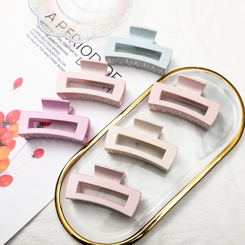 Kẹp tóc càng cua nhựa lúa mạch màu pastel nhẹ nhàng nữ tính K59