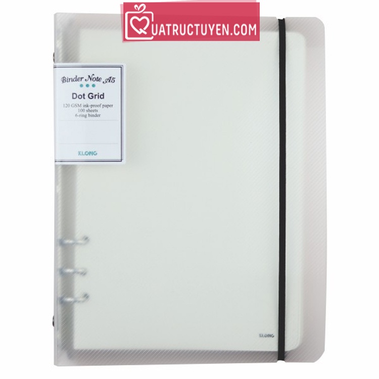 Sổ còng Ruột chấm Dot grid bìa nhựa A5 100 tờ 120/76 KLong-MS995