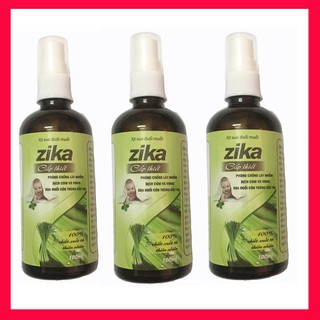 Combo 3 lọ tinh dầu sả chanh - zika 100ml - xua đuổi muỗi - kiến - phòng ngừa sốt xuất huyết