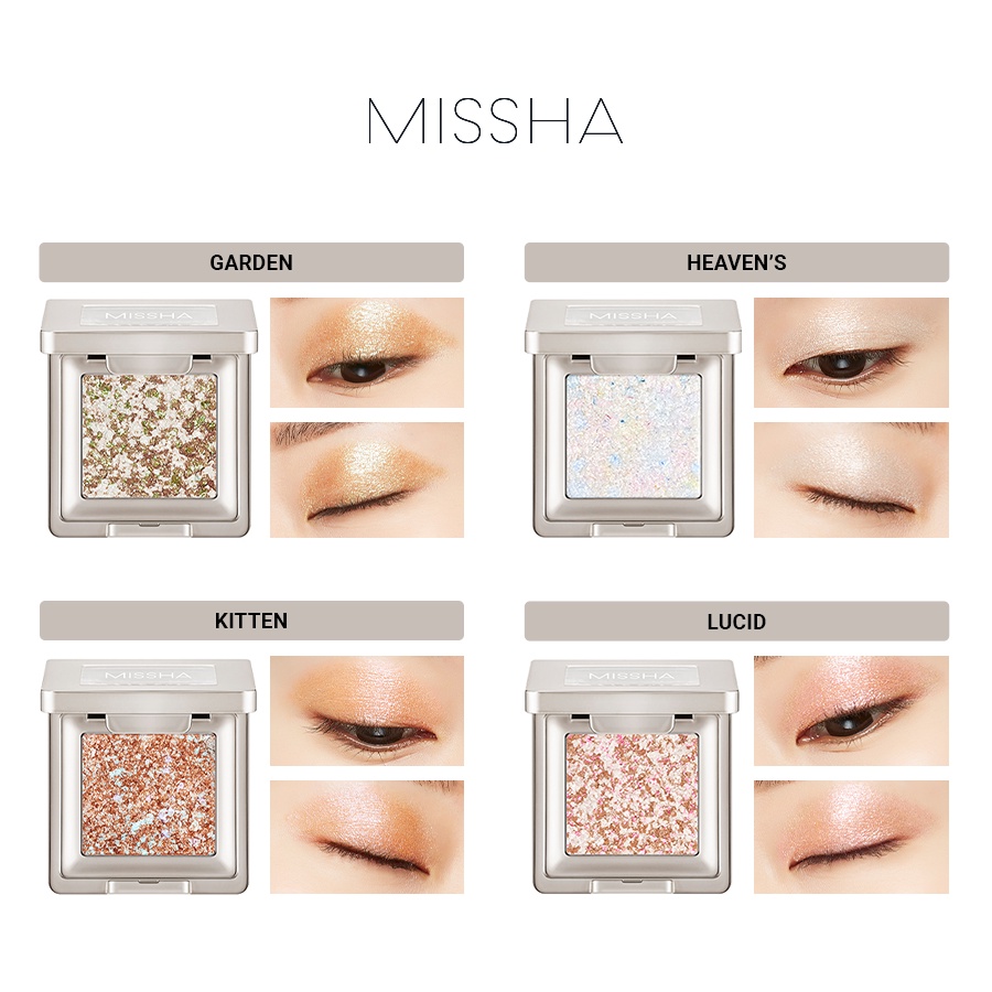 [Mã COSMIS -8% ĐH250k ]Phấn Mắt Trang Điểm MISSHA MODREN SHADOW GLITTER PRISM 2g