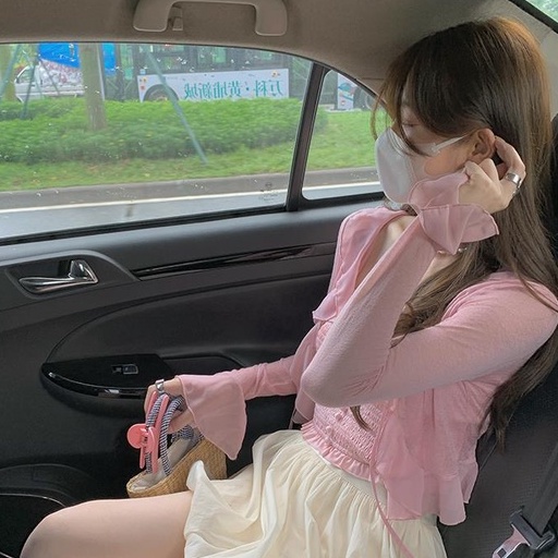 QKOOLE  Áo Len Nữ Tay Loe Thời Trang Hàn Quốc