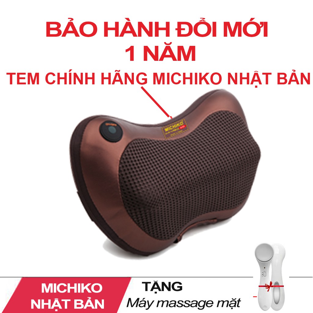 Gối Massage Hồng Ngoại Michiko Nhật Bản