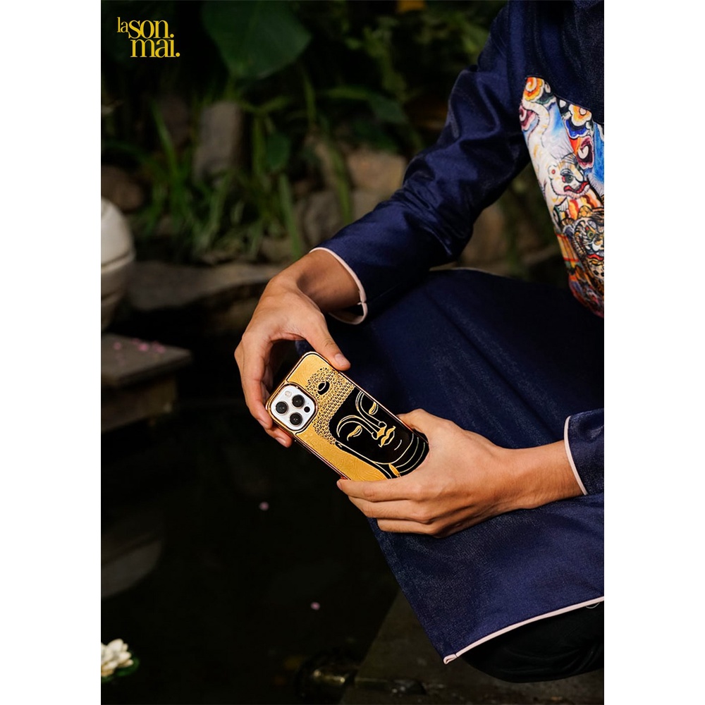 Ốp điện thoại cho iPhone 12 Pro Max mẫu Đức Phật Việt Nam thương hiệu La Sonmai