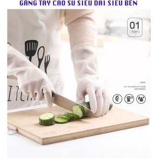 Găng tay rửa bát siêu dai siêu bền bằng cao su