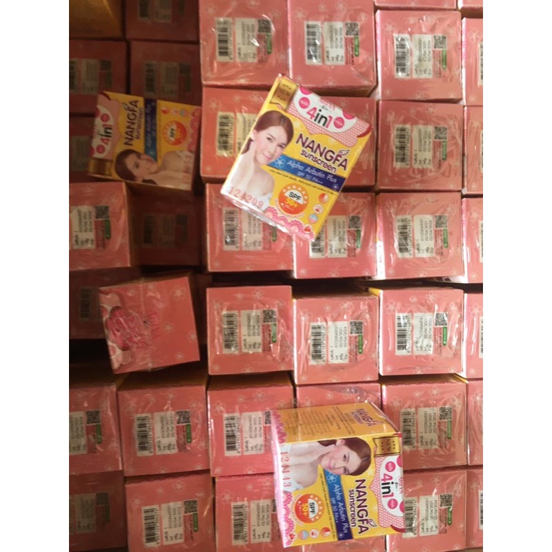 [Hiệu Qủa 100%]Kem Chống Nắng Dưỡng Trắng Da Che Khuyết Điểm Nangfa Sunscreen Ariya 4in1 SPF 50 Thái Lan