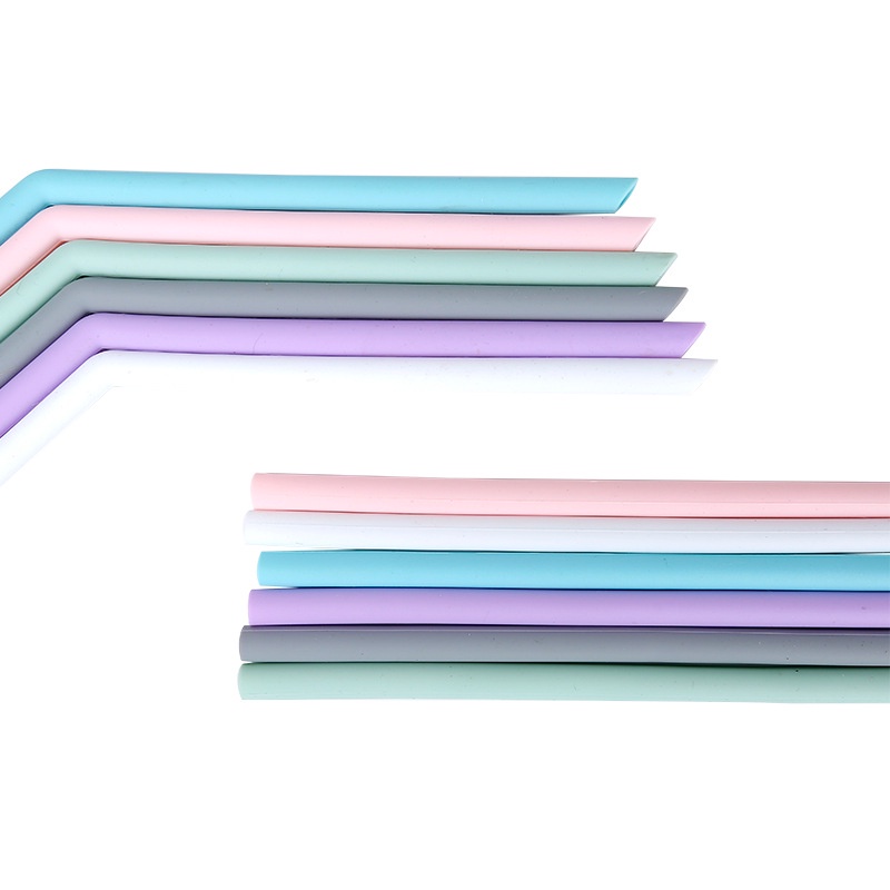 Ống Hút Silicon Màu Xanh Mint Bảo Vệ Môi Trường