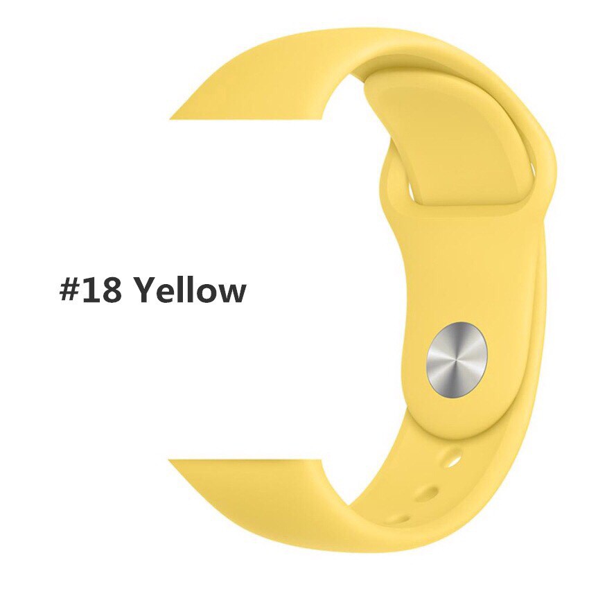 Dây đeo silicon thay thế cho đồng hồ thông minh đeo tay 38mm 40mm 42mm 44mm _ Nini.case