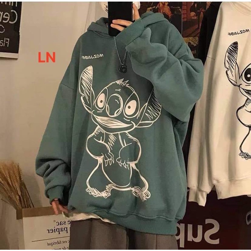 Áo hoodie thỏ trắng 5D LN11