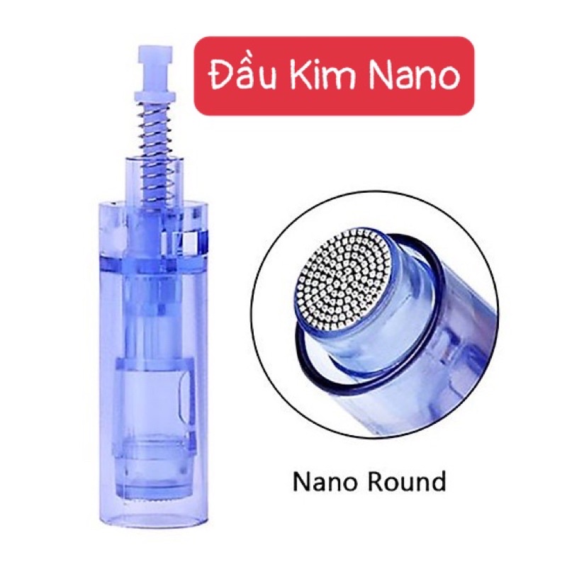 Kim Nano Cấy Tảo Đầu Cấy Nano Xanh Đầu Kim Máy Dr Pen Loại Tốt Siêu Bền