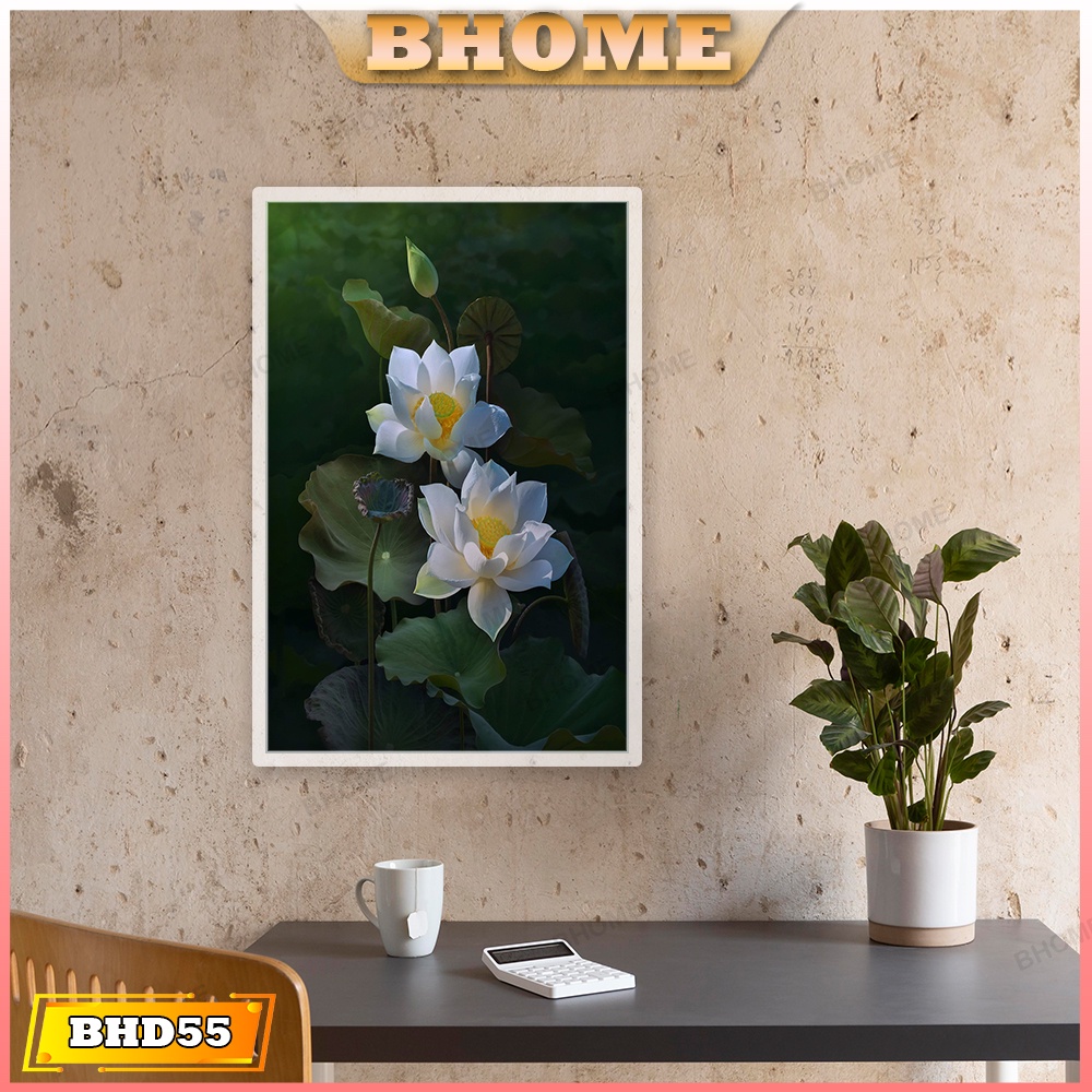 Tranh Treo Tường Hoa Sen Thuần Khiết