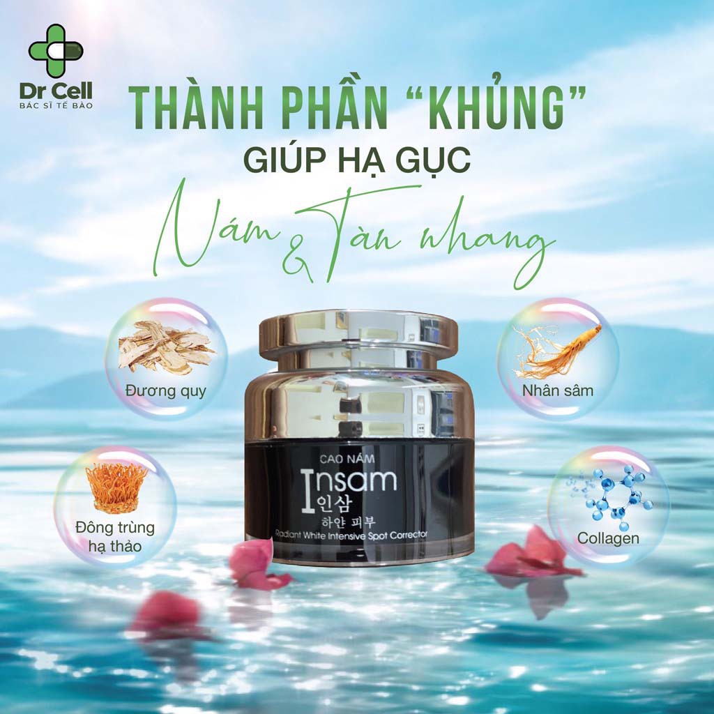 Cao nám Insam DR CELL dưỡng trắng da mờ thâm tàn nhang hiệu quả