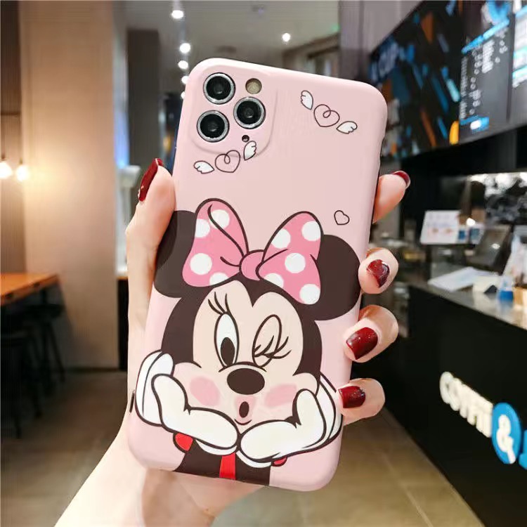 Ốp Điện Thoại Hình Chuột Mickey Minnie Cho iPhone 14 Pro Max 13 Pro Max 12 Pro Max 12 Mini 11 Pro Max 7 8 Plus SE 2020 X Xs Max XR