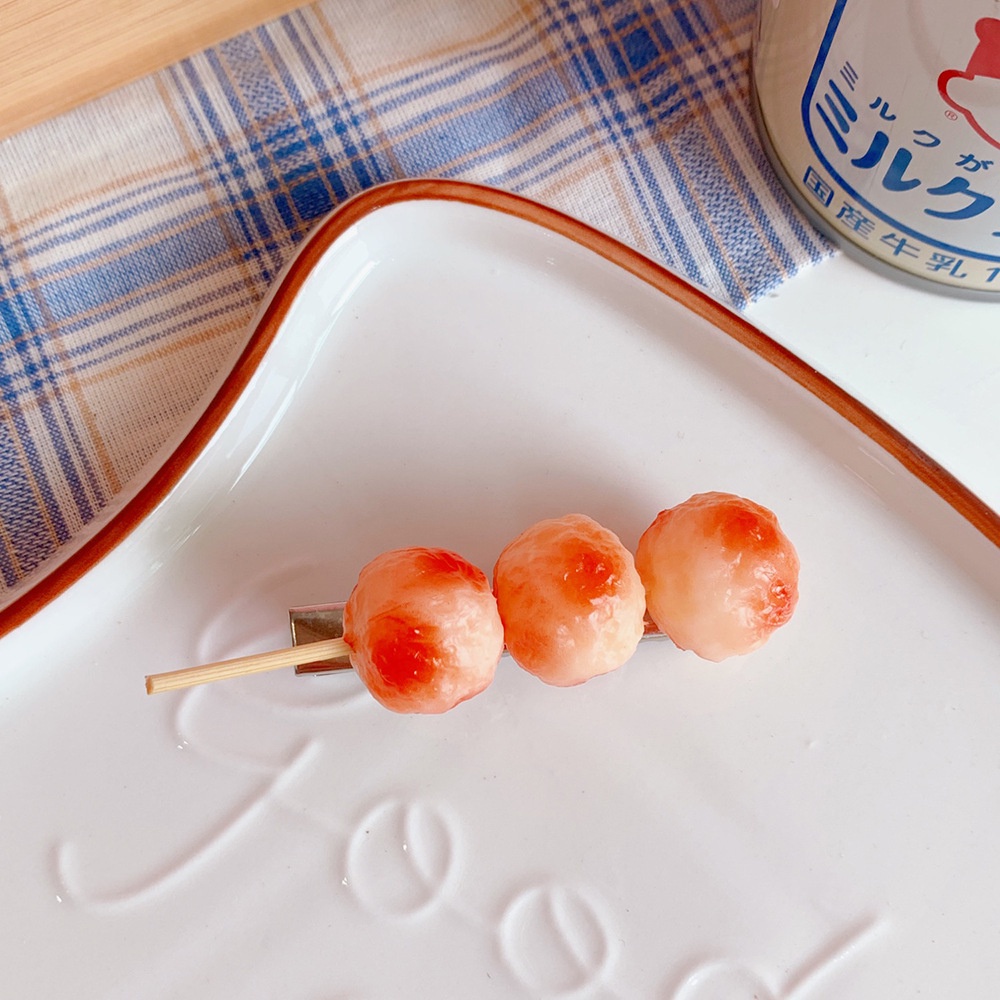 Kẹp tóc thiết kế hình đồ ăn nhiều phong cách tùy chọn độc đáo thời trang cá tính