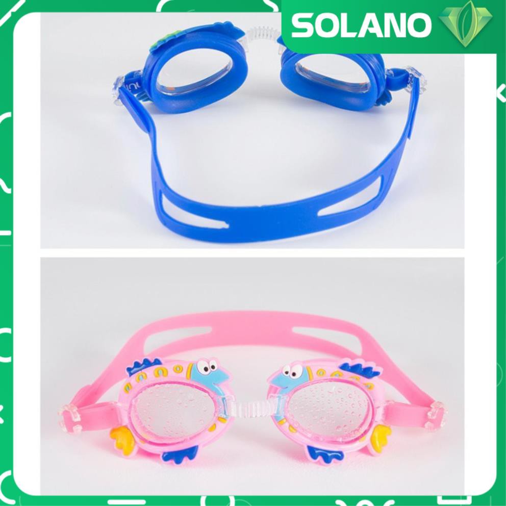Kính bơi cho bé SOLANO chống mờ trẻ em bơi lội an toàn nhựa silicon siêu bền SS-001299