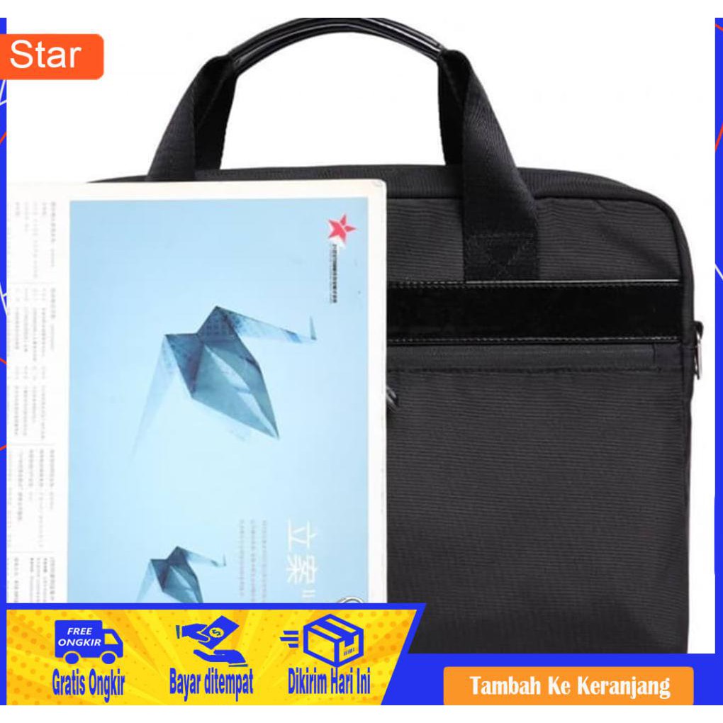 Túi Đựng Laptop 14 Inch Kèm Dây Đeo Dài Cho Macbook Black Gearmax Xk2488