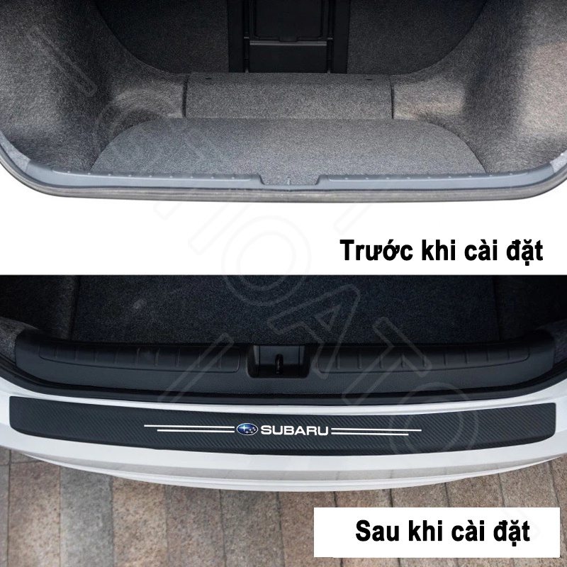 GTIOATO 1 Chiếc Sợi Carbon Dán Xe Dán Cốp Xe Hơi DáN ChốNg XưỚC Ô Tô Bảo Vệ Cốp Sau Xe Hơi Phụ KiệN Ô Tô Cho Subaru Forester BRZ Impreza Outback WRX SIT