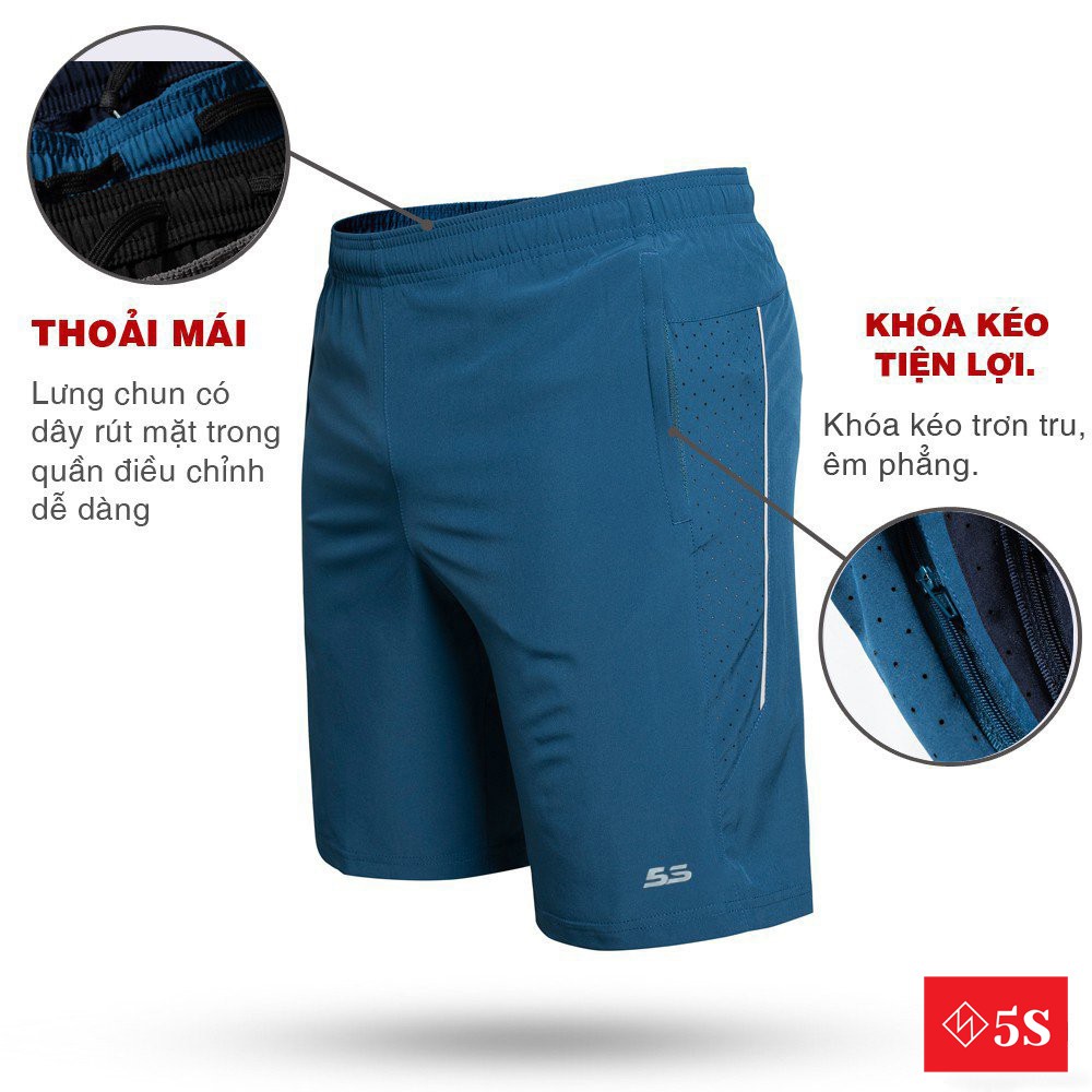 [Mã FAMALLT5 giảm 15% đơn 150K] Quần Short Nam 5S (4 màu), Dáng Thể Thao, Lưng Chun Thoải Mái (QSG21010-03) | BigBuy360 - bigbuy360.vn