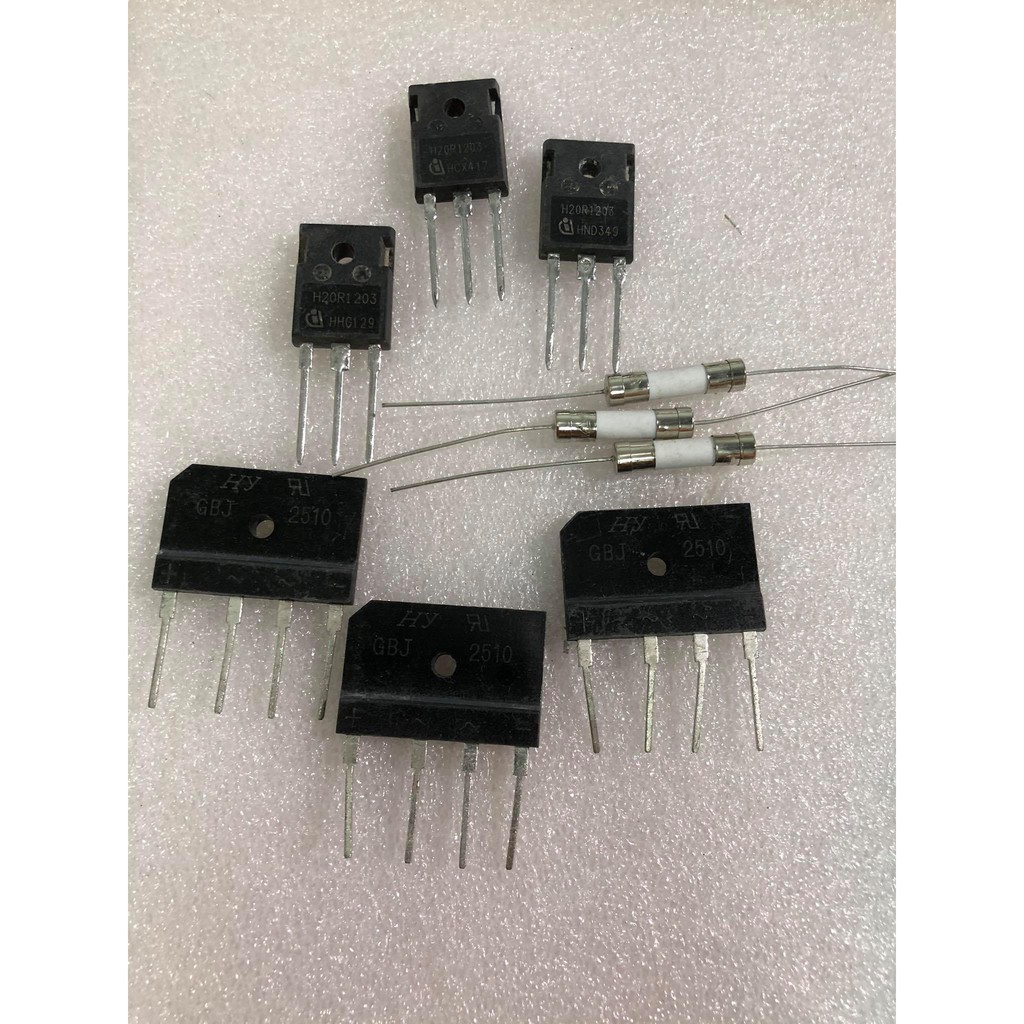 Combo   IGBT H20R1203 20a+Cầu Diode 25A+Cầu Chì 15A Chuyên dùng trong bếp từ