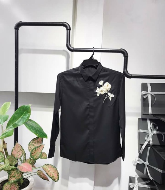 Sơ mi nam thêu hoa