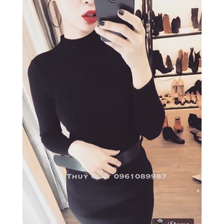 Áo len tăm cổ 3 phân