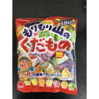 Kẹo 8 vị trái cây Kanro Morimoriyama Assorted Fruits Candy 180g