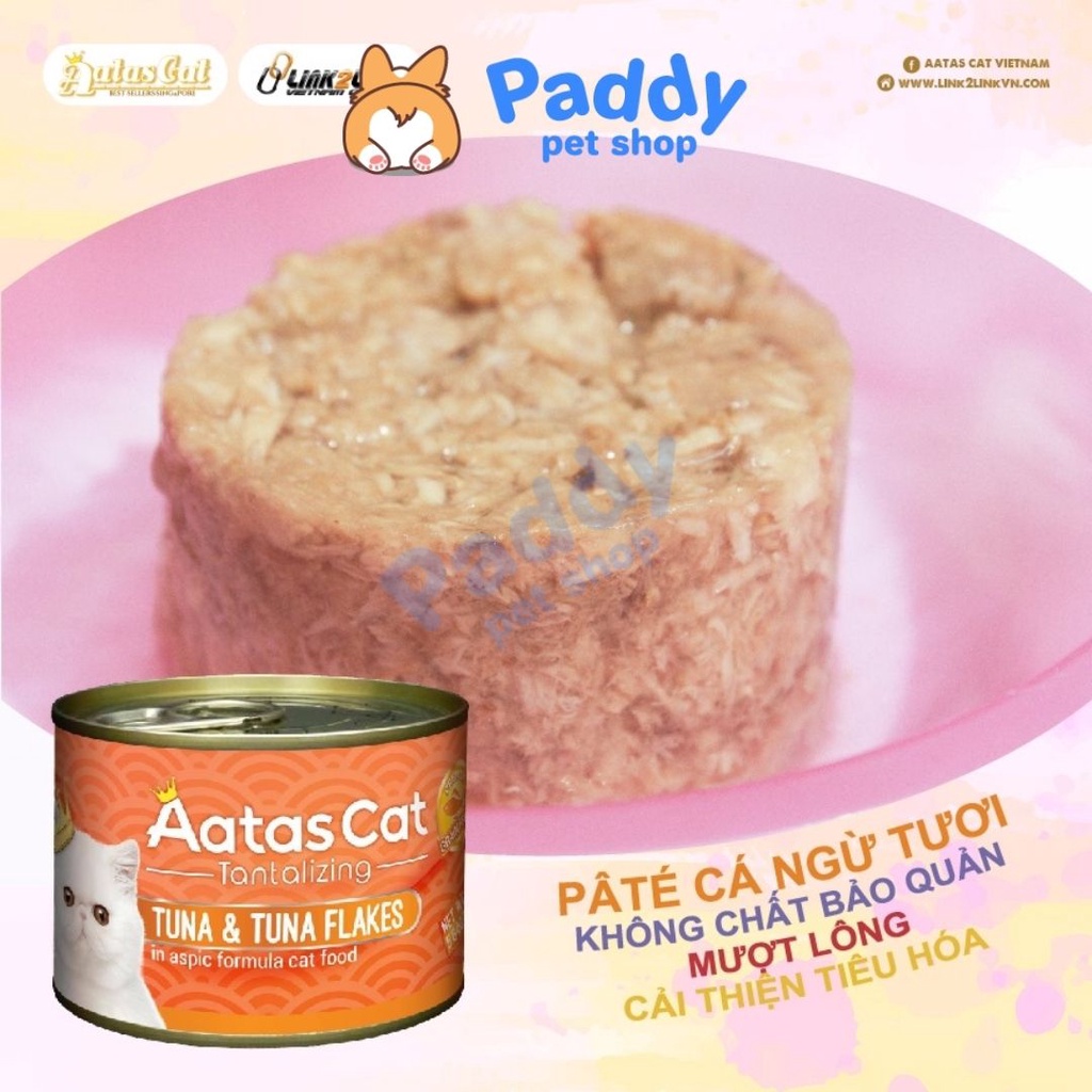 [HSD 6/22] Pate AATAS Cho Mèo Mọi Lứa Tuổi (Lon lớn 160g)