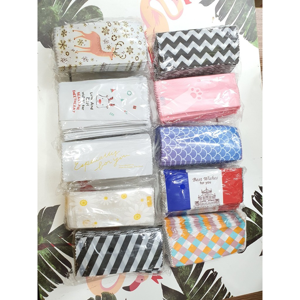 Bộ 100 túi ép đựng kẹo Nougat ⚡ HÀNG CAO CẤP ⚡ túi ép đựng kẹo thiết kết nhỏ gọn đẹp mắt