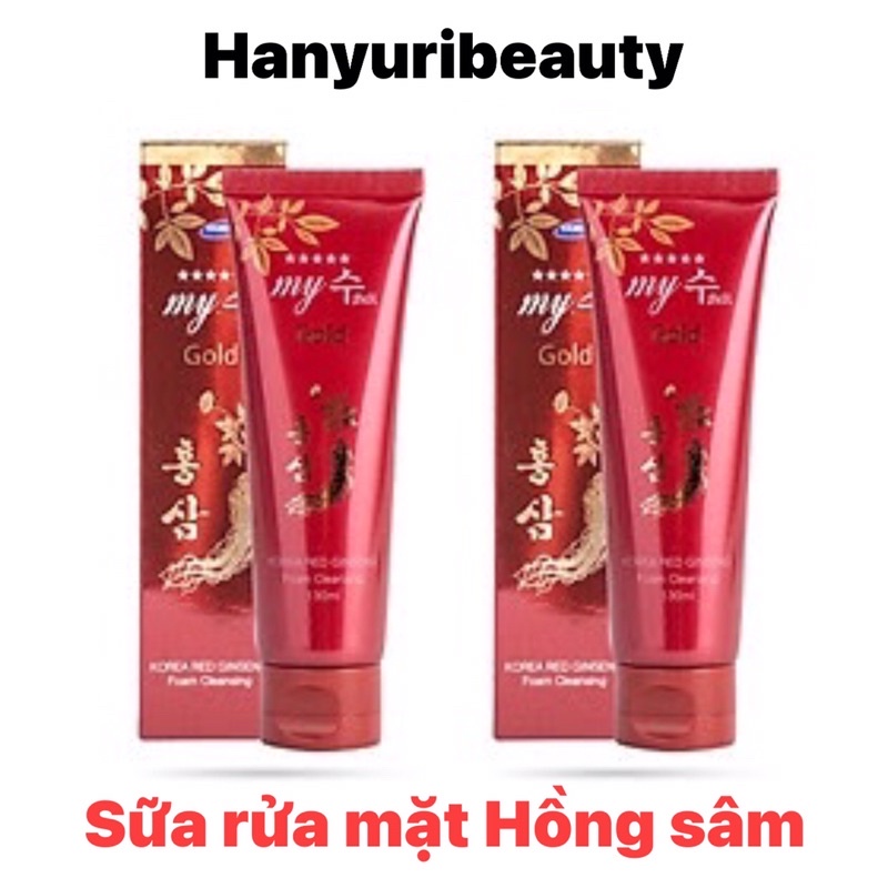 [Chính hãng] Sữa rửa mặt Hồng sâm My Gold 130ml Hàn  quốc