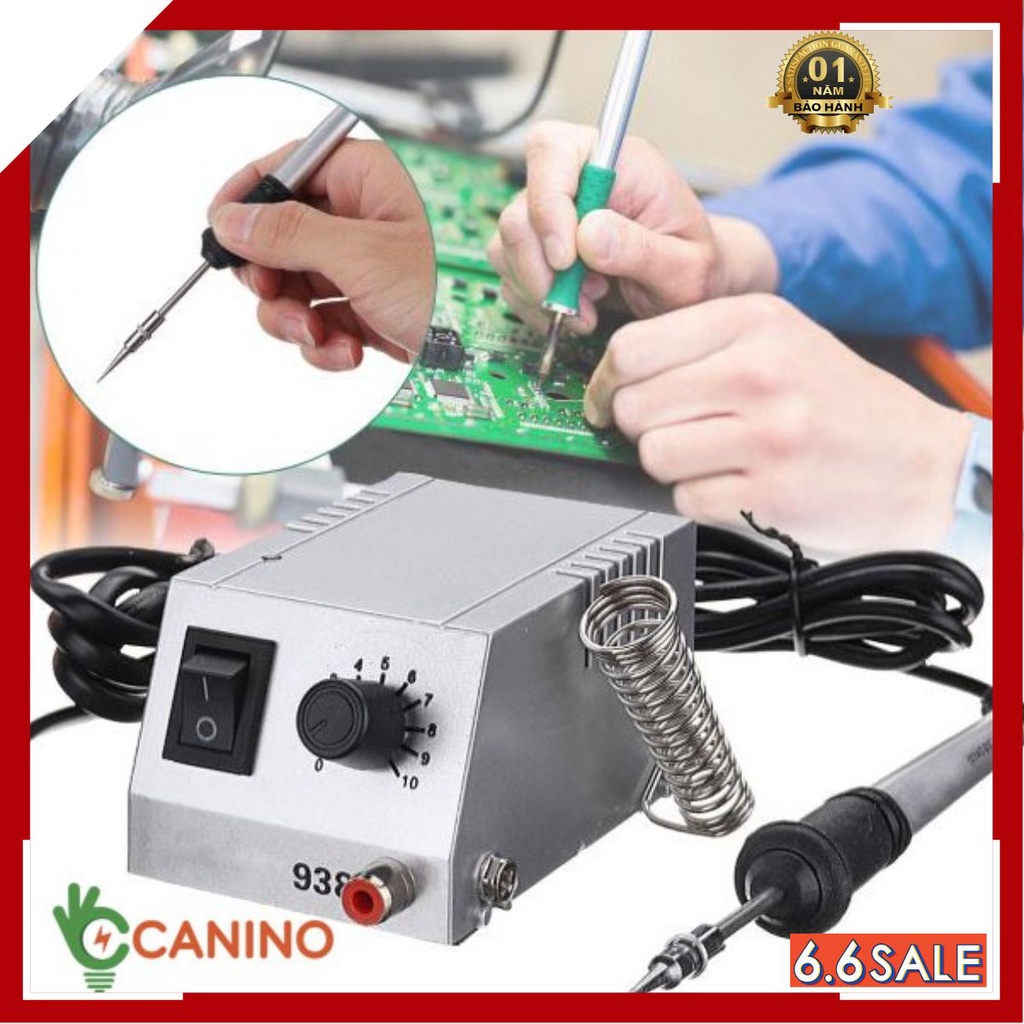 Trạm hàn nhiệt mini cao cấp BK-938 Canino giá tốt nhất Hà Nội (lỗi 1 đổi 1 trong 7 ngày)