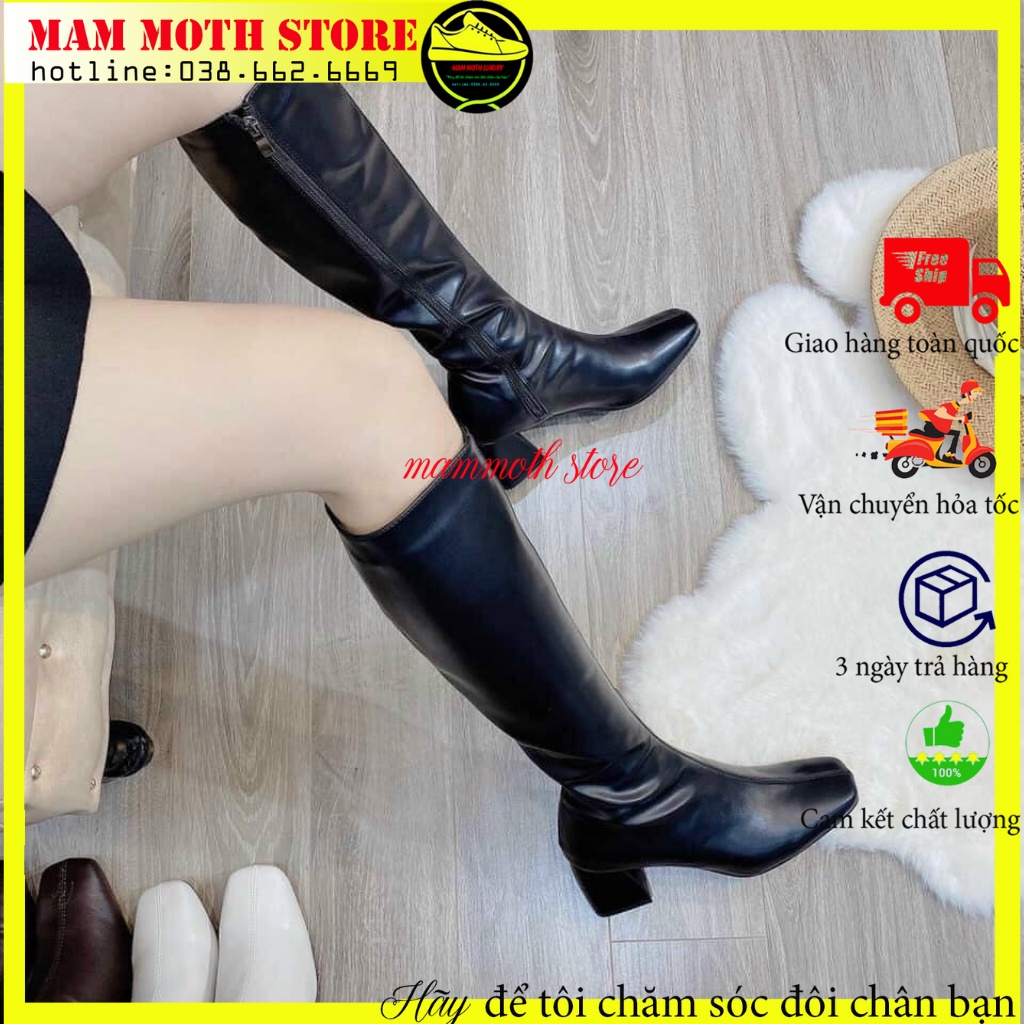 Boot đùi, bốt đùi khóa sườn, boots nữ cao cổ hàng quảng châu cao cấp đủ size nữ shop MAMMOTH | BigBuy360 - bigbuy360.vn