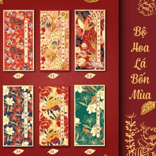 Bao lì xì hoa lá chất liệu Craft loại đẹp