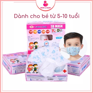 [CHÍNH HÃNG] Hộp 50 Chiếc Khẩu Trang Y Tế Trẻ Em 3D Kid Mask, Khẩu Trang Cho Bé Họa Tiết