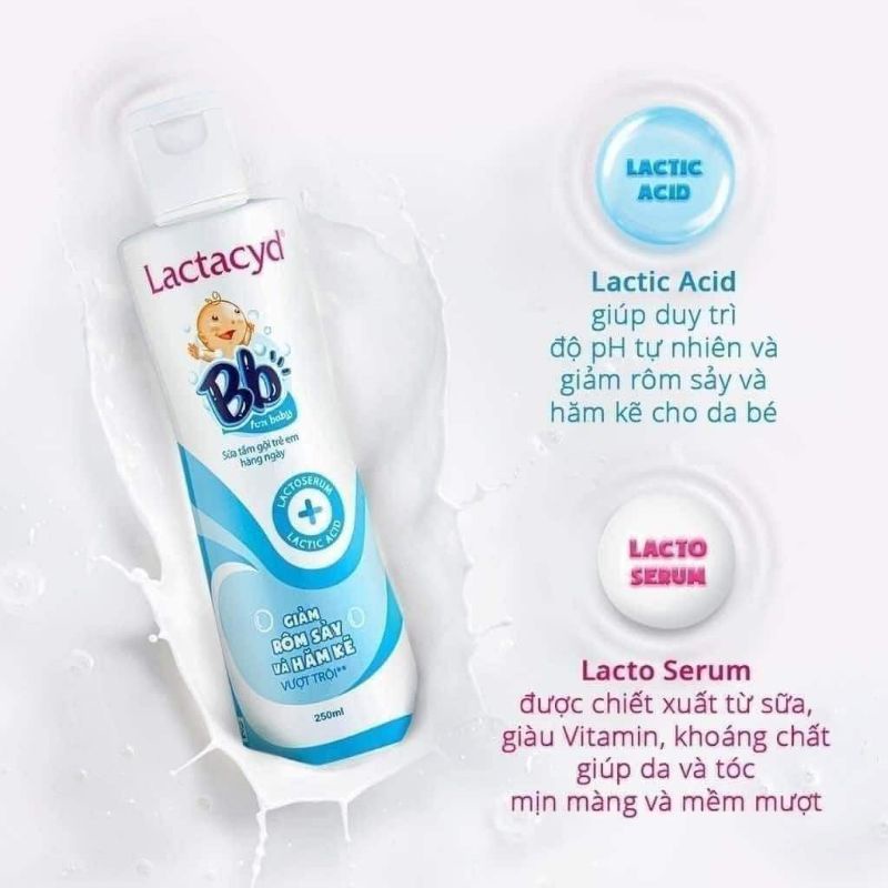 Tắm gội lactacyd BB