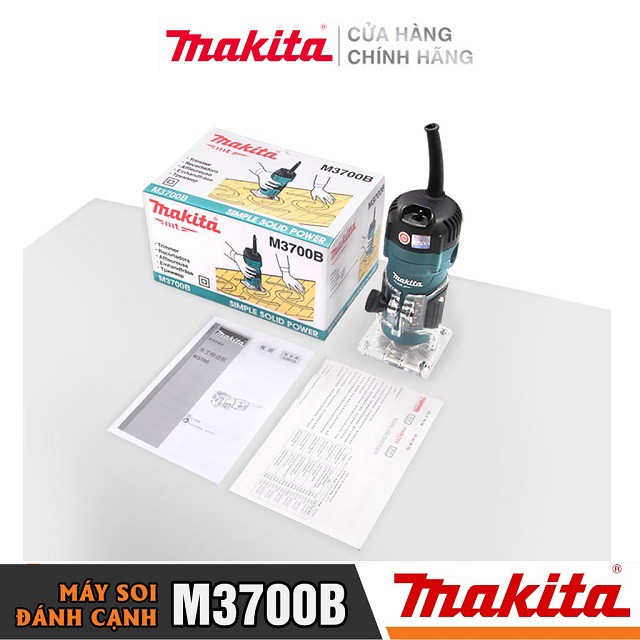 [Chính Hãng] Máy Phay (Đánh) Cạnh Makita M3700B (530W-6MM) Bảo Hành Tại Các TTBH Toàn Quốc