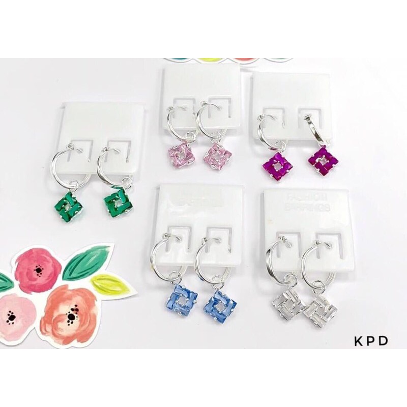 BÔNG TAI CHO BÉ GÁI TREO ĐÁ CUÔNG CỰC XINH