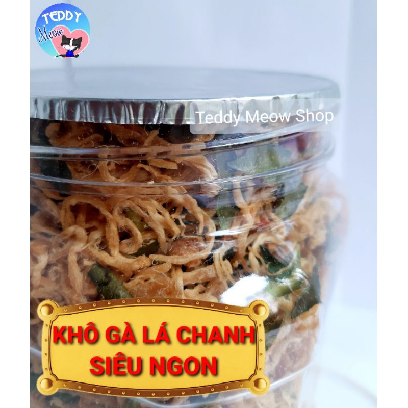 Teddy Meow - Hũ 500gr Khô Gà Lá Chanh loại Đặc Biệt Nhà Làm Thơm Ngon Chất Lượng, sạch sẽ, sấy kỹ, không hóa chất | BigBuy360 - bigbuy360.vn
