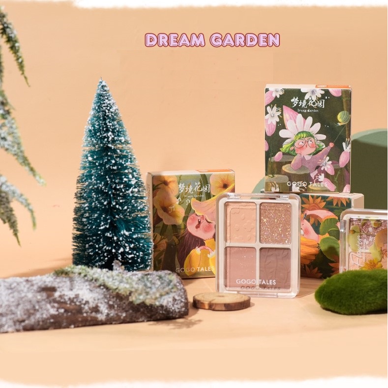 [ Gogo Tales 2022 ] Bảng phấn mắt 4 màu GOGO TALES Dream ​Garden Eyeshadow Palette GT285 nội địa Trung chính hãng