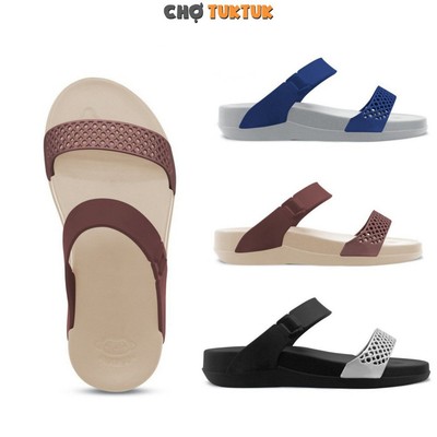 Dép nữ trung niên Thái Lan đế cao chất cao su chống trơn đi nước thoải mái Moniga 7.2