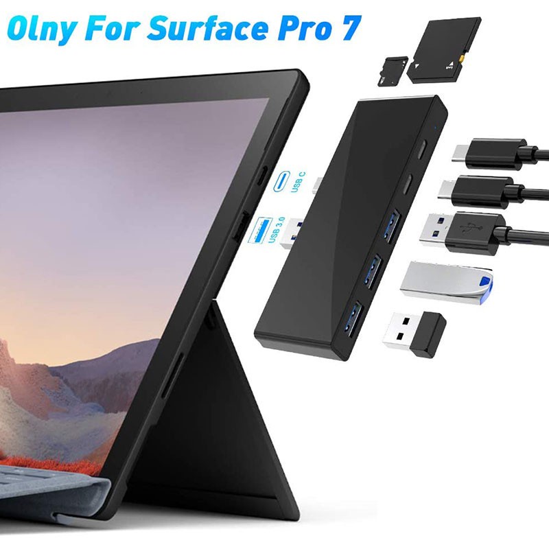 Đế Sạc Usb Type C 7 Trong 1 Cho Surface Pro 7