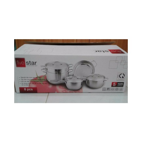 Bộ nồi từ Fivestar 5 món vung Inox