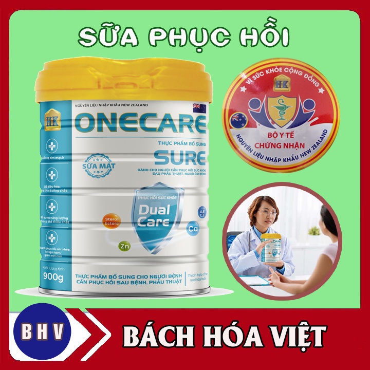 Sữa Onecare Sure 900g – Cho Người Phục Hồi Sức Khỏe sau phẫu thuật và ốm