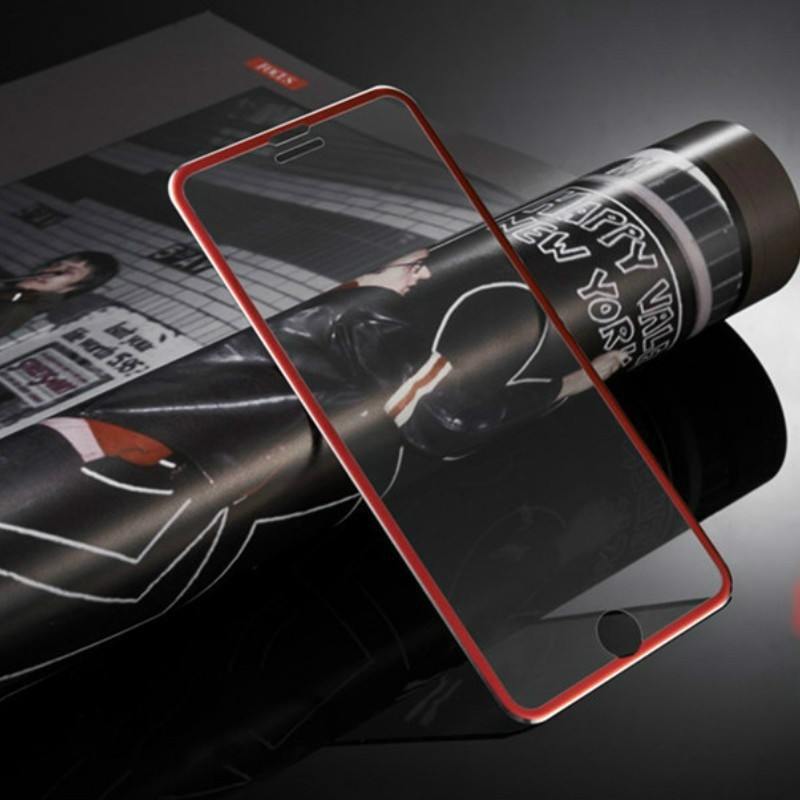 Kính cường lực nhiều màu viền kim loại thích hợp cho iPhone 5 5s se 6 6s 7 8 plus X XR XS MAX 11 PRO MAX