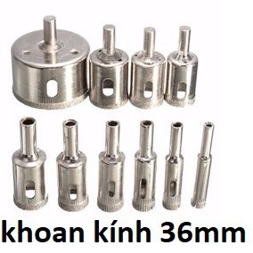 Mũi khoan kính 36 , mũi khoét gạch men, đá hoa cương, sứ, mũi khoét kiếng 36mm
