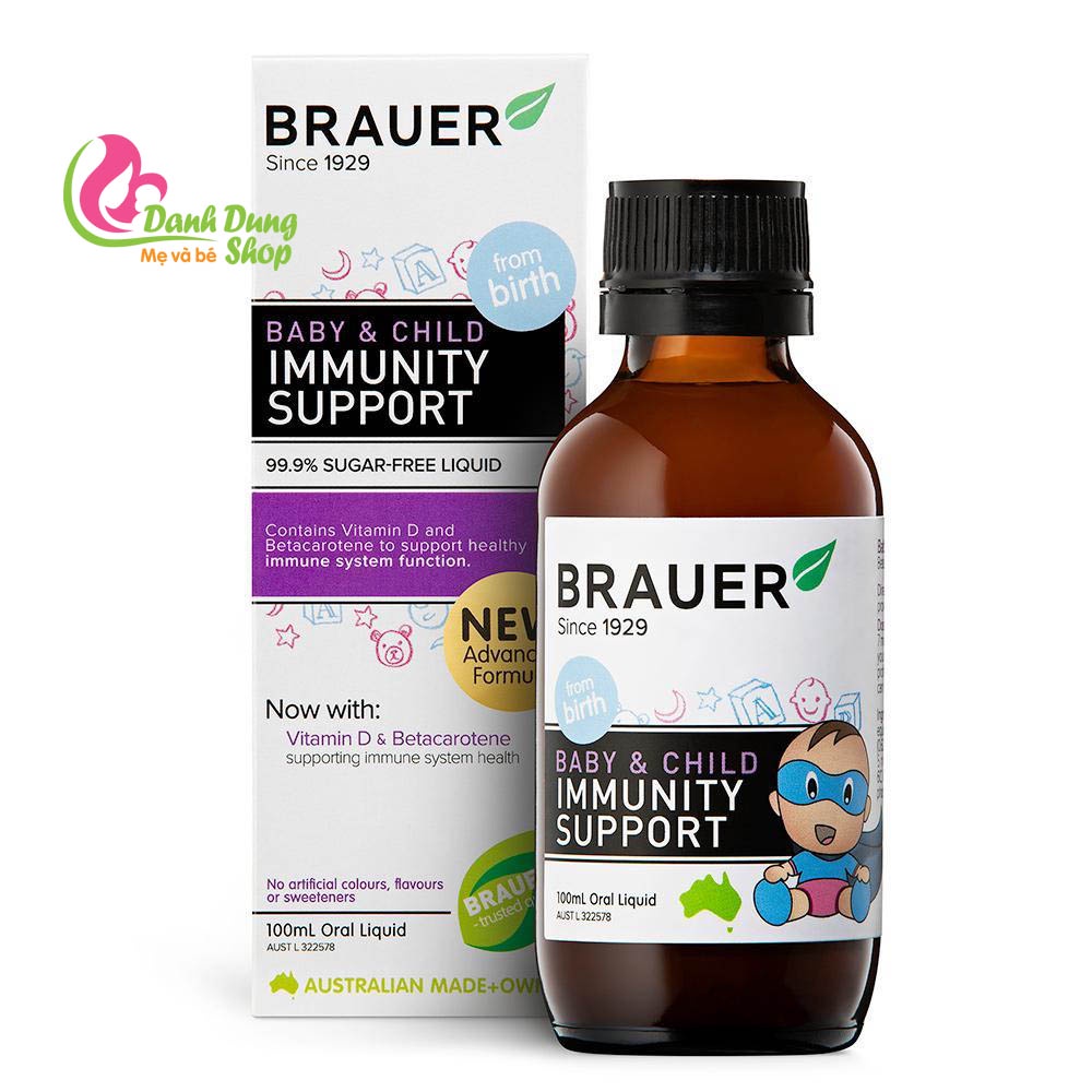 Siro Tăng Đề Kháng Brauer Immunity 100ml, úc, date xa