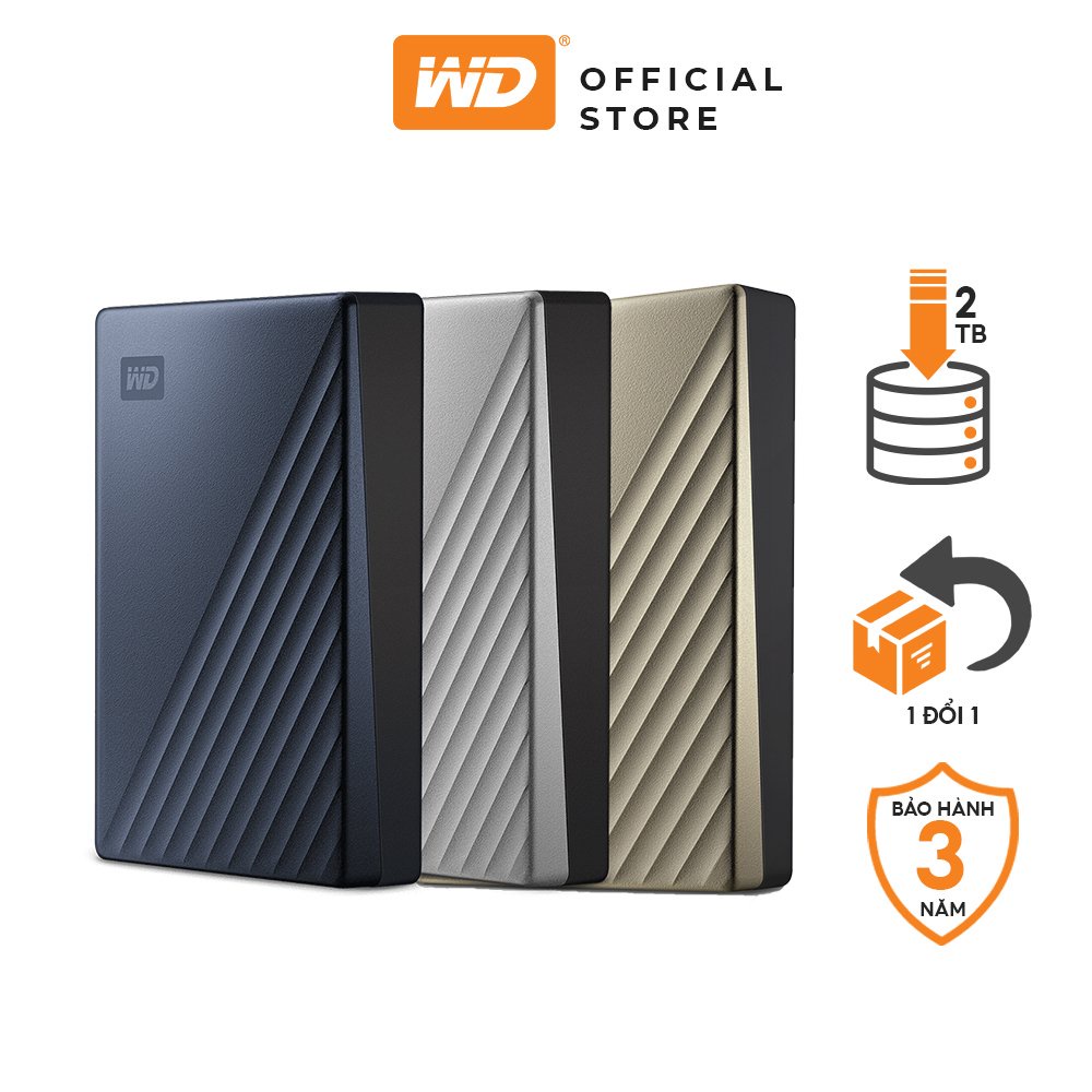Ổ cứng Di Động WD My Passport Ultra 1TB Màu Bạc Chính Hãng