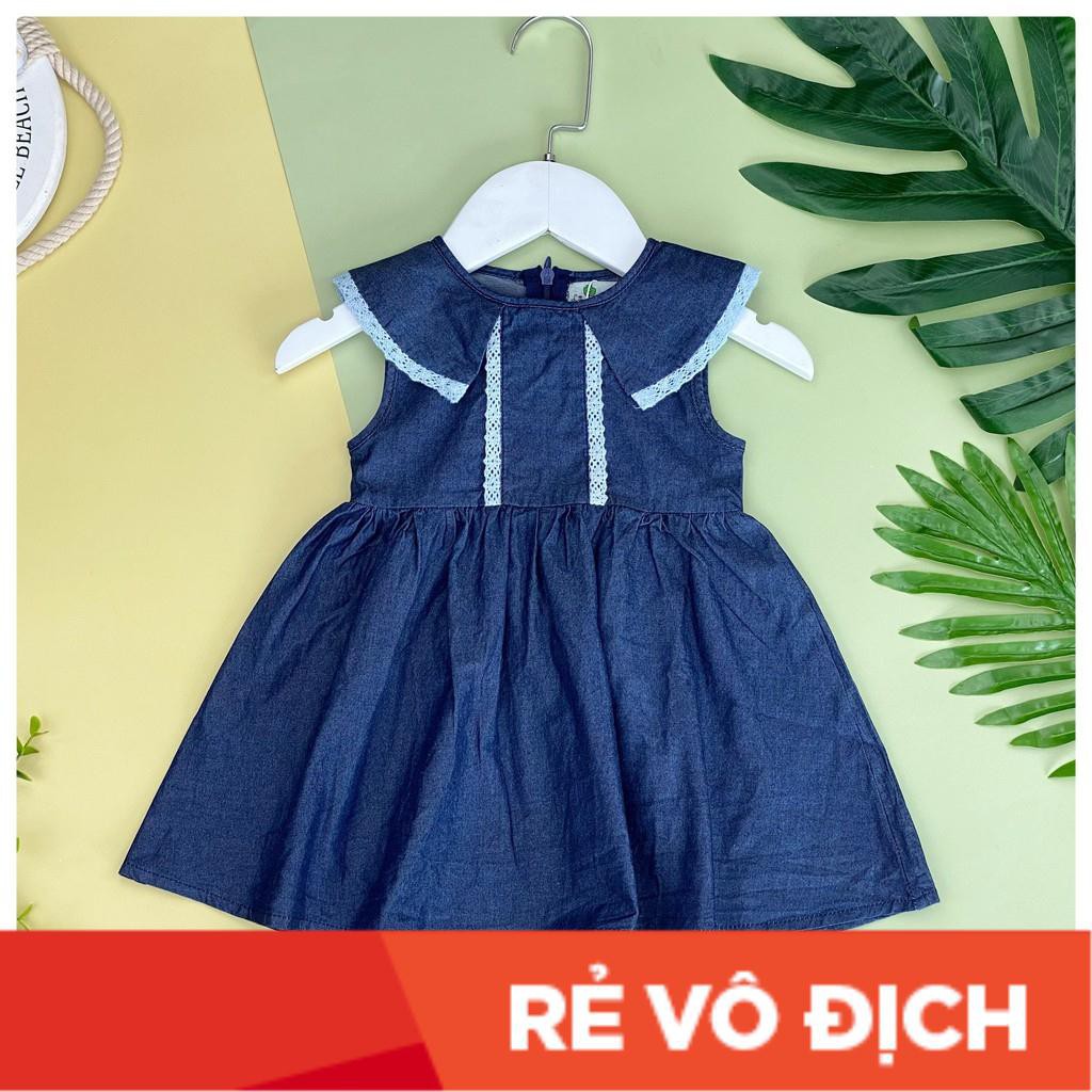 Váy bò bé gái xoè có cổ size 1-10, cho bé 9-30kg. Chất bò mịn, mềm, siêu xinh