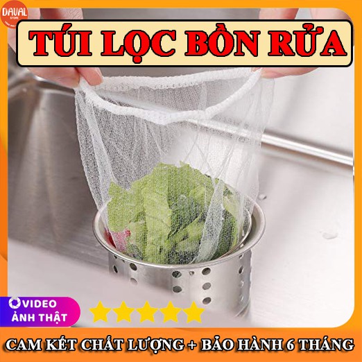 [100 Túi] Túi Lọc Rác Bồn Rửa Chén Bát, Túi để rác - Siêu Rẻ - HÀNG LOẠI 1