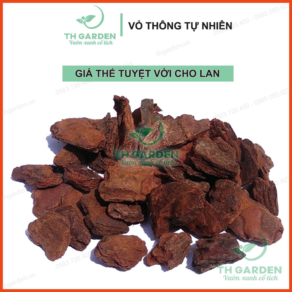 1kg Vỏ Thông Trồng Lan Loại 1 - Vỏ Thông Xay Mài Cạnh Đã Qua Xử Lý - Kích thước 3-5cm